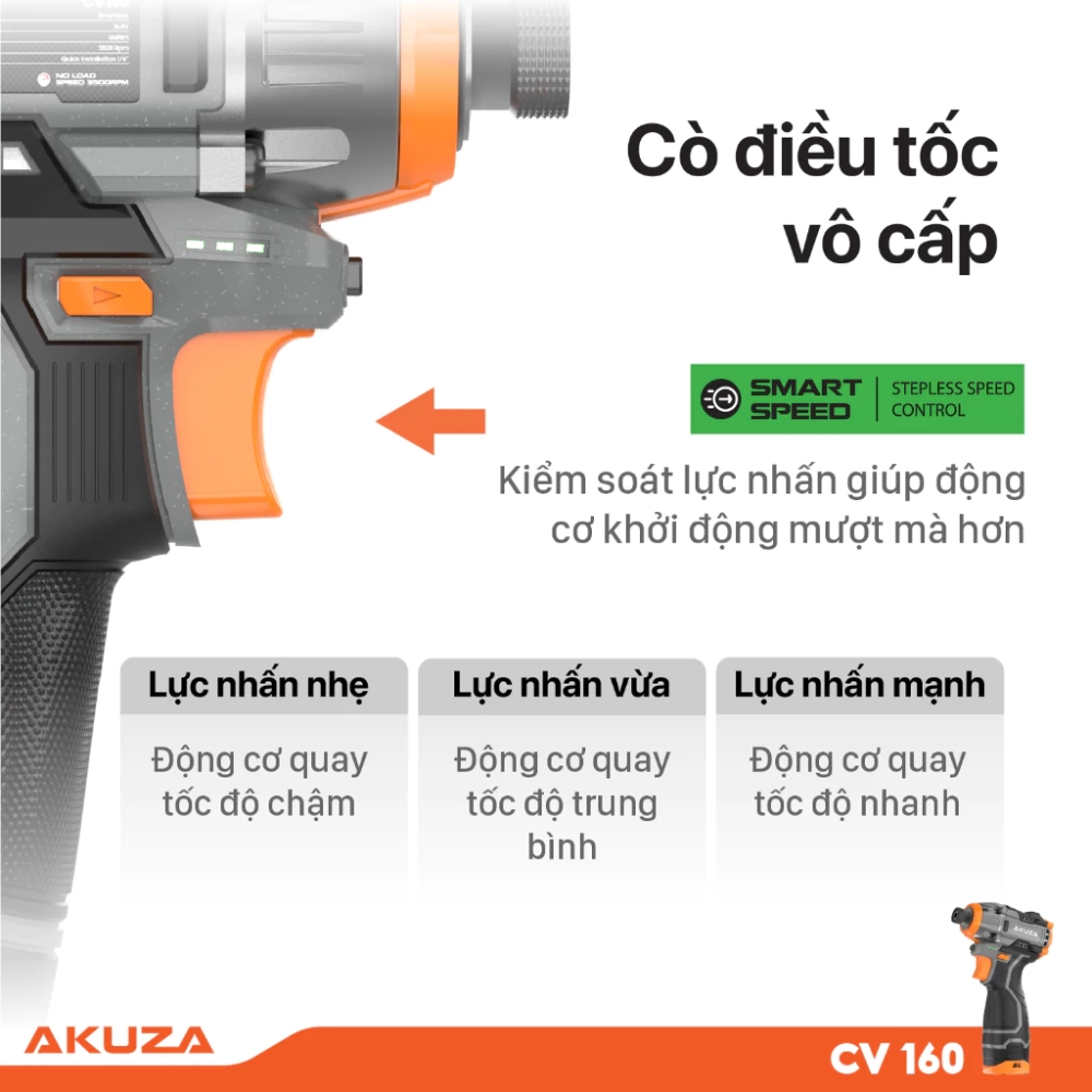 Máy vặn vít pin Akuza CV160 (kèm 3 pin 16.8V) 5 akuza-cv160-5