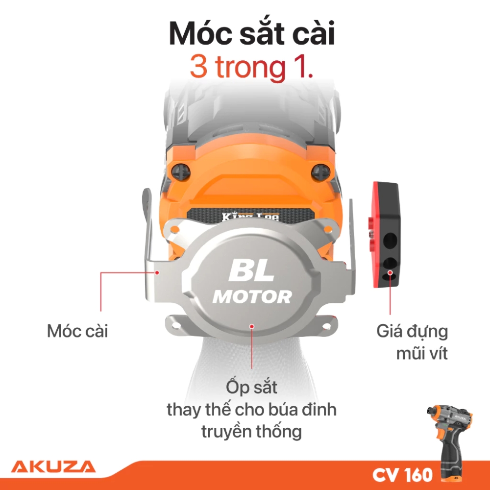 Máy vặn vít pin Akuza CV160 (kèm 3 pin 16.8V) 7 akuza-cv160-7