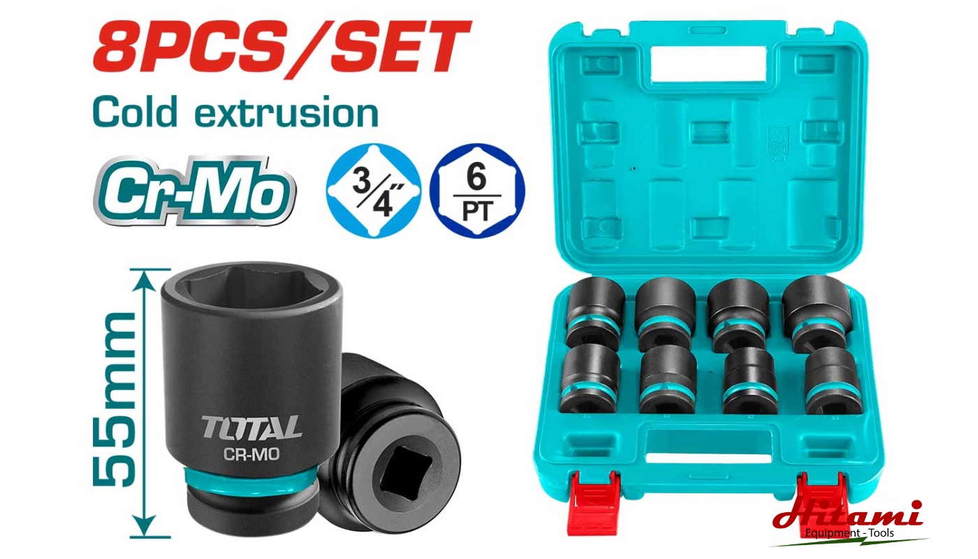 Giới thiệu bộ 8 đầu tuýp 3/4'' THKISD34081