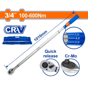 Cần siết lực 3/4" 100-600Nm Wadfow WWQ3D34