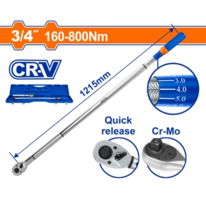 Cần siết lực 3/4" 160-800Nm Wadfow WWQ4D34