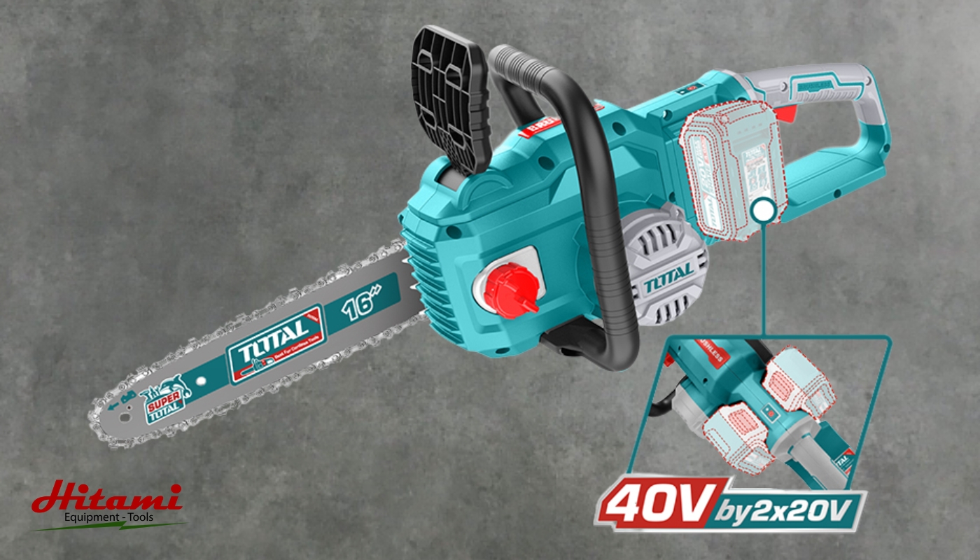 Giới thiệu máy cưa xích 16 inch pin 40V Total TGSLI40168