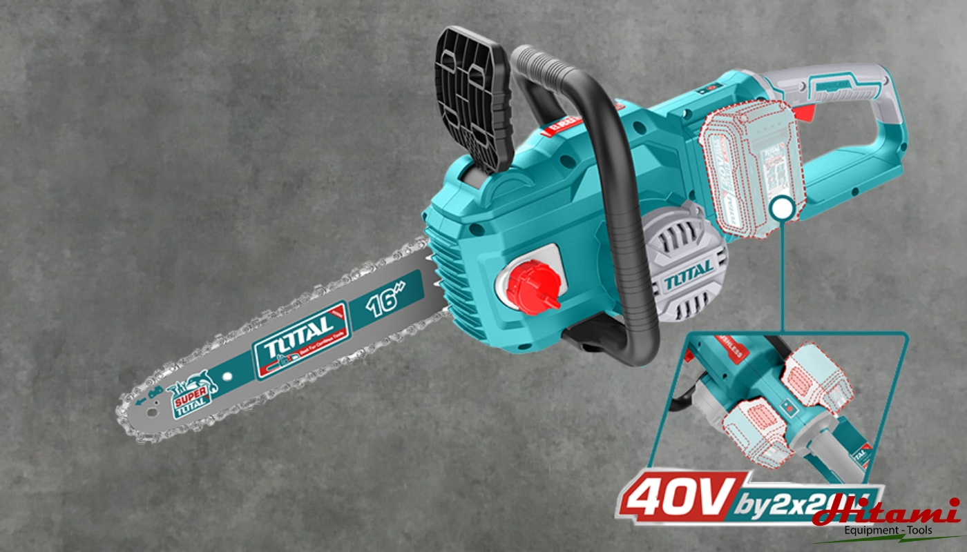 Giới thiệu máy cưa xích 16 inch pin 40V Total TGSLI401682