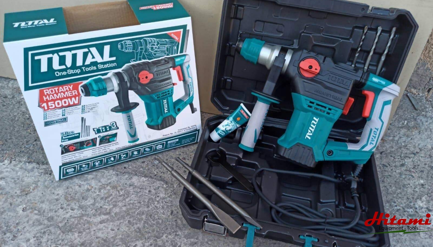 Giới thiệu máy khoan đục bê tông 1500W Total TH1153216