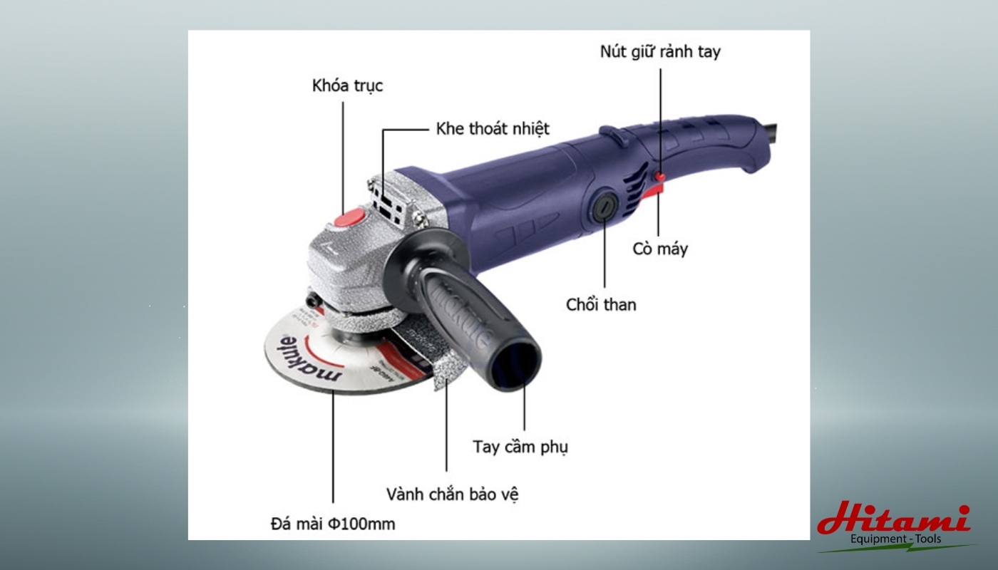Cấu tạo của máy mài