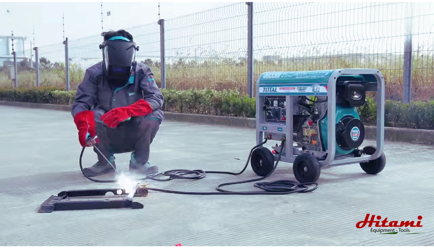 Điểm nổi bật máy phát điện 4,6KW có chức năng hàn 180A Total TP446001