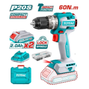 Máy khoan pin không chổi than 20V Total TDLI20602