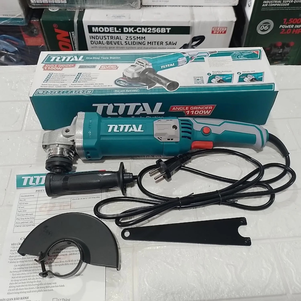 Trọn bộ máy mài góc 1100W 125mm Total TG11012556