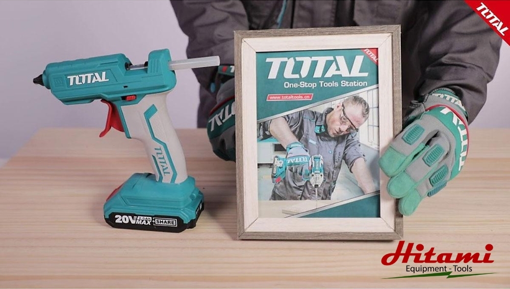 Hình ảnh súng bắn keo nến dùng pin 12V Total TGGLI1201