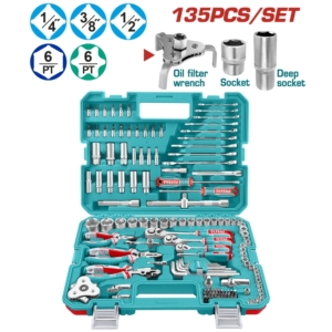 Bộ dụng cụ 135 chi tiết Total THKTHP21356