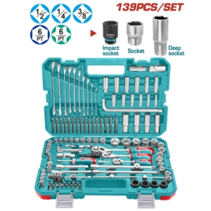 Bộ dụng cụ 139 chi tiết Total THKTHP21396