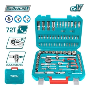 Bộ dụng cụ cơ khí 94 chi tiết Total THT421942