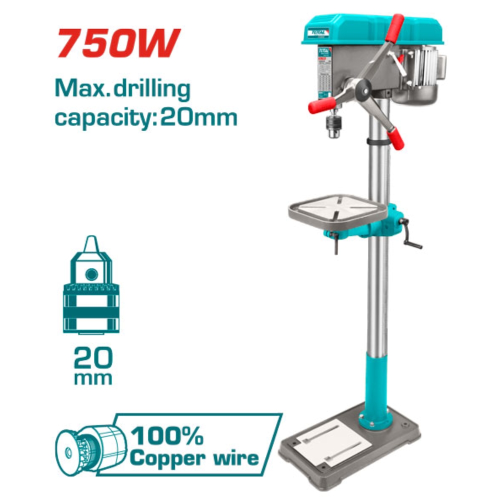 Máy khoan bàn 1500W Total TDP3211005 (đầu kẹp 20mm) 1 Total-TDP207505