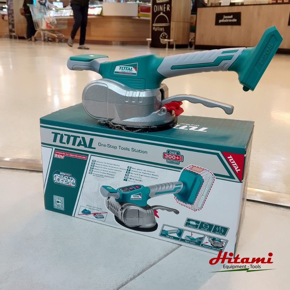 Trọn bộ máy rung ốp lát gạch dùng pin Total TTVLI2010