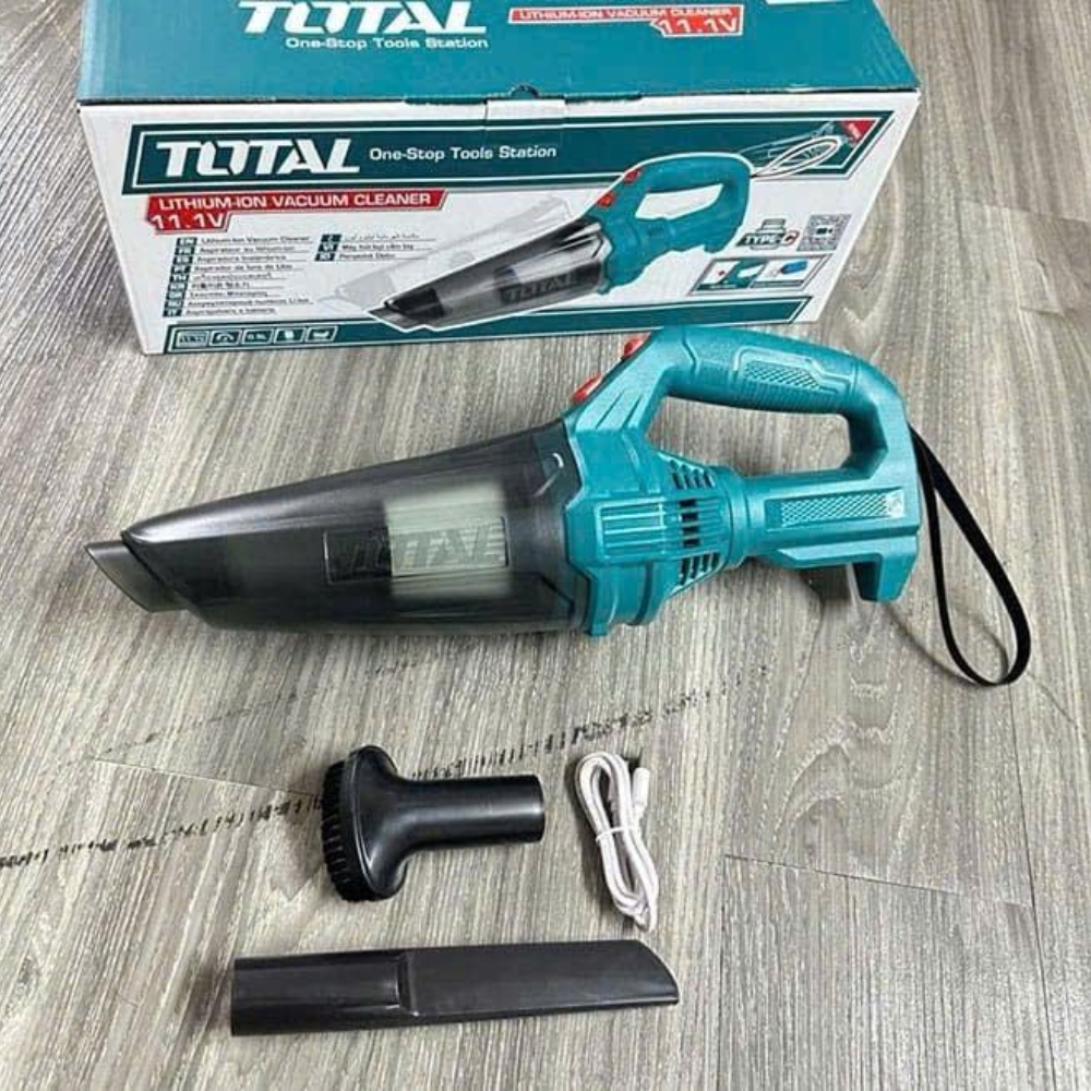 Hình ảnh trọn bộ máy hút bụi 0.5L dùng pin 11.1V Total TVLI2026