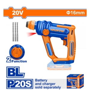 Máy khoan đục bê tông dùng pin 20V-16mm Wadfow WLM1516
