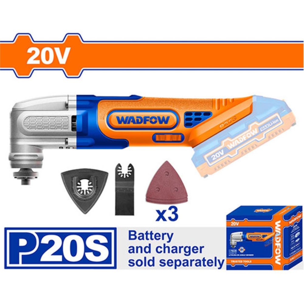 Máy cắt gọc đa năng dùng pin 20V Wadfow WMUP5020 (không kèm pin sạc) 4 Máy cắt gọc đa năng dùng pin 20V Wadfow WMUP5020