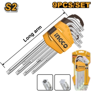 HHK13091-1Bộ 9 chìa lục giác bông Ingco HHK13091