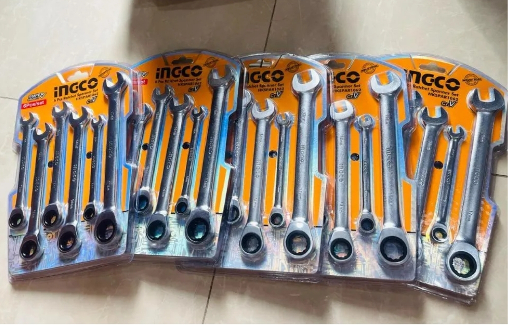 Bộ 6 cờ lê vòng miệng Ingco HKSPAR1062 (8-17mm) 6 HKSPAR1062-4