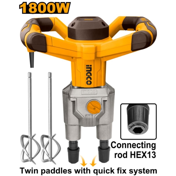 Máy trộn sơn 1800W Ingco MX218008