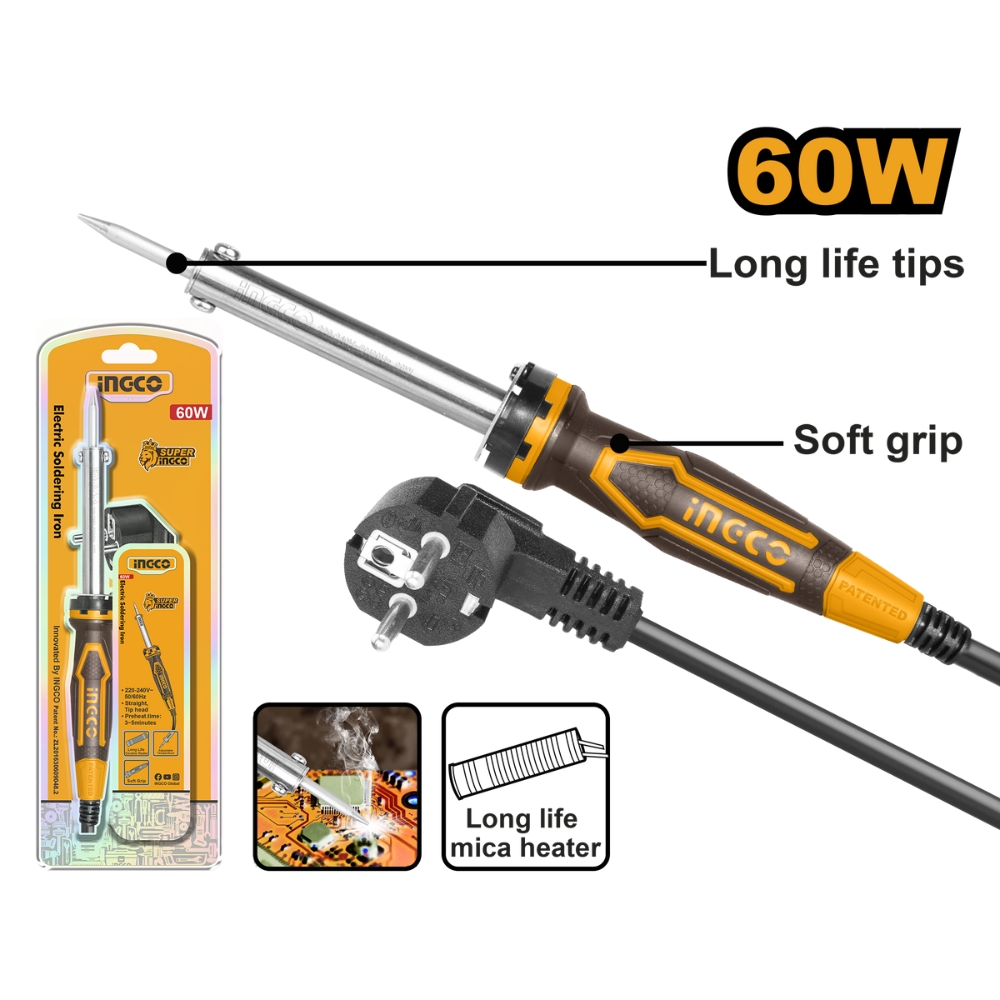 Mỏ hàn chì 60W Ingco SI0268 1 Mỏ hàn chì 60W Ingco SI0268