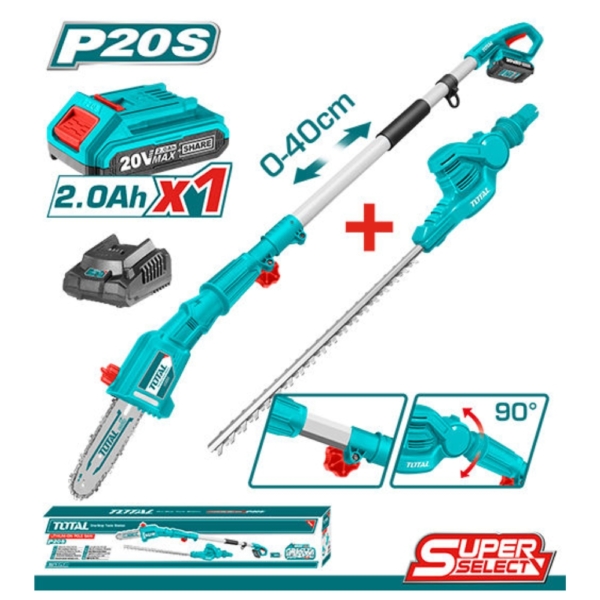 Bộ combo máy cắt TPSLI20081 và TPHT2016012 dùng pin 20V Total TPTS201681