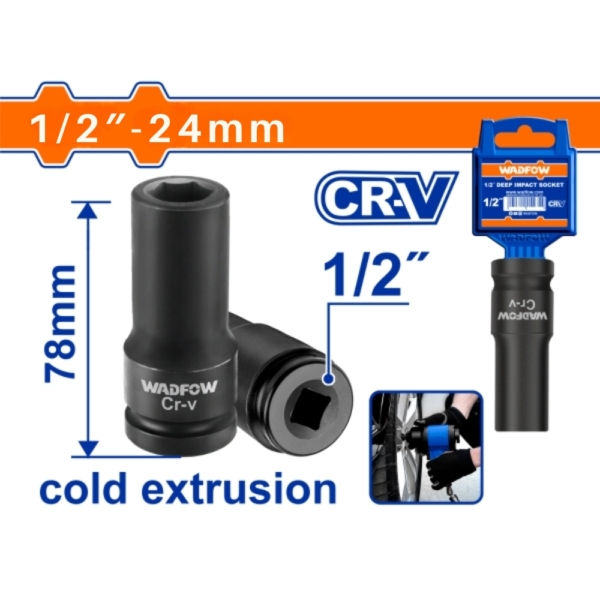 Đầu tuýp dài 24mm Wadfow WMS3224