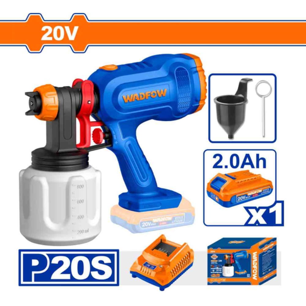 Máy phun sơn dùng pin 20V Wadfow WSU30664 (có pin & sạc) 2 Máy phun sơn dùng pin 20V Wadfow WSU30664 (có pin & sạc)