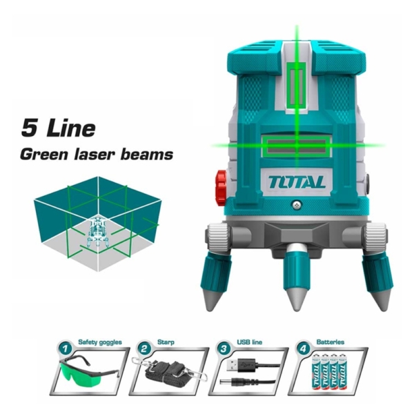 Máy đo mức cân bằng tia laser (tia xanh) Total TLL305205