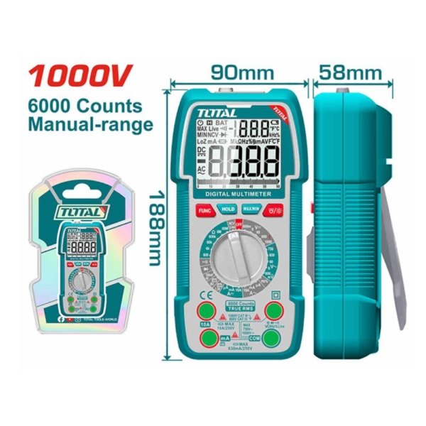 Đồng hồ vạn năng kỹ thuật số Total TMT5310002