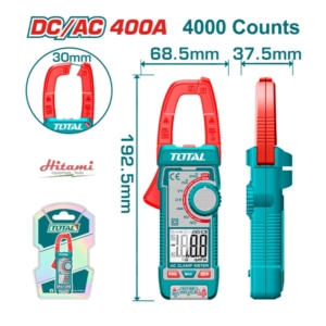 Ampe kìm đo dòng AC kỹ thuật số Total TMT762002