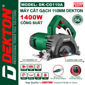 Máy cắt gạch 110mm - 1400W Dekton DK-CG110A