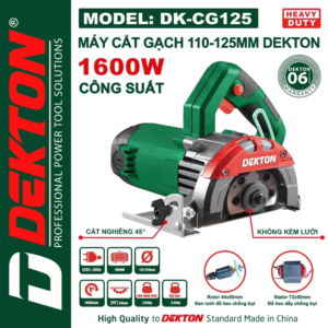 Máy cắt gạch 125mm - 1600W Dekton DK-CG125