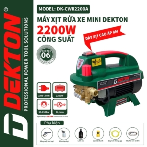 Máy rửa xe chỉnh áp 2200W Dekton DK-CWR2200A