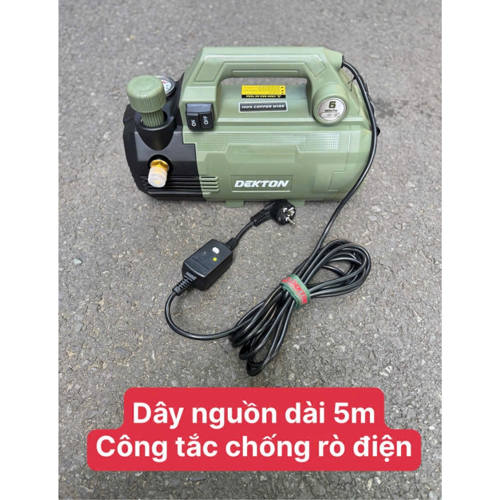 Máy rửa xe mini chỉnh áp 2350W Dekton DK-CWR2350XPRO 7 DK-CWR2350XPRO-7