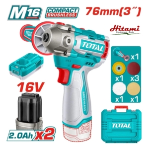 Máy đánh bóng dùng pin 16V Total TAPLI1676 (2 pin & sạc)
