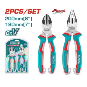 Bộ 2 kềm răng 8" & kềm cắt 7" Total THT2K0206