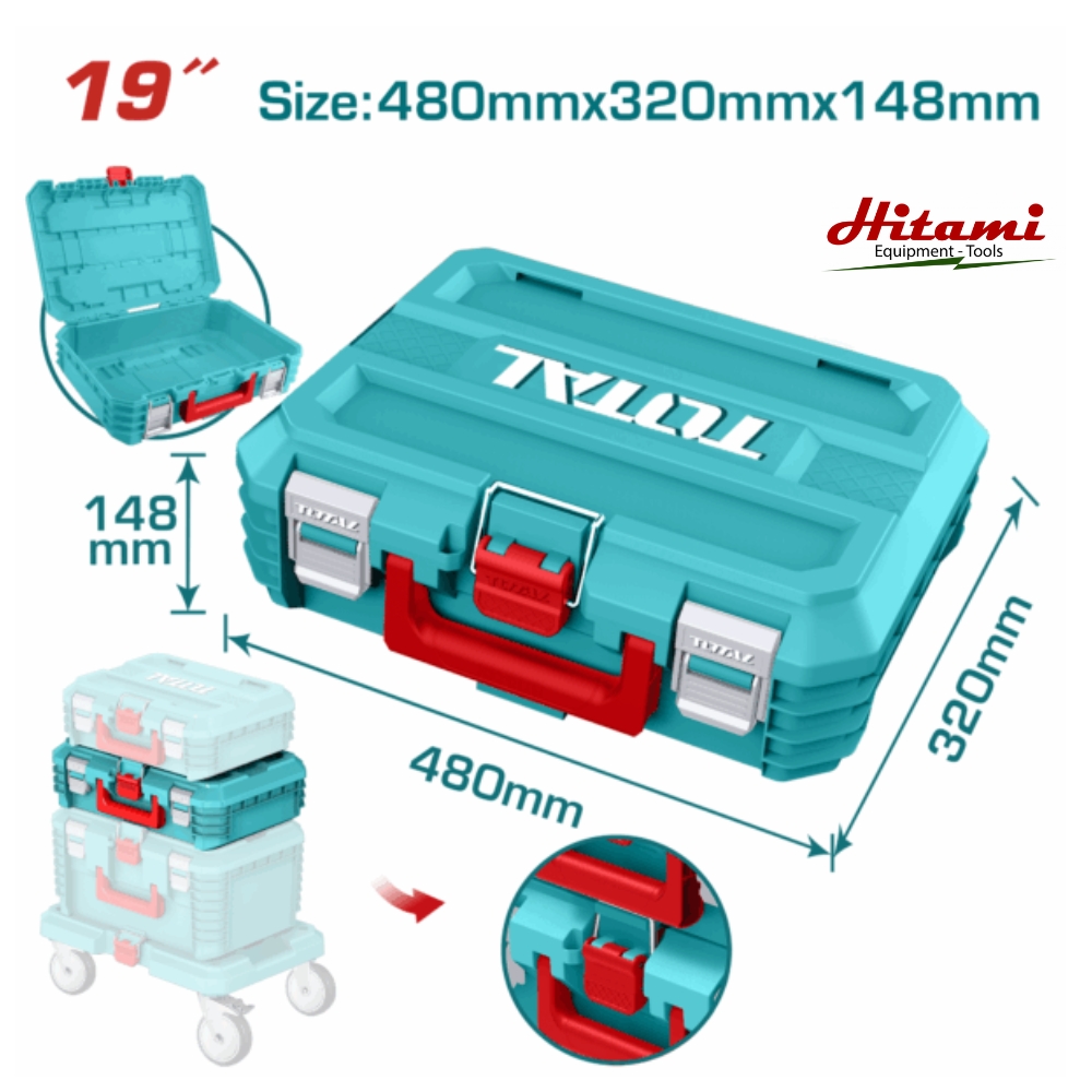 Hộp đựng đồ nghề xếp chồng 19" Total TPBXS102 1 Hộp đựng đồ nghề xếp chồng 19" Total TPBXS102