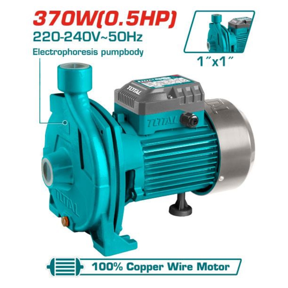 Máy bơm nước 370W (0.5HP) Total TWP23706 1 Máy bơm nước 370W (0.5HP) Total TWP23706