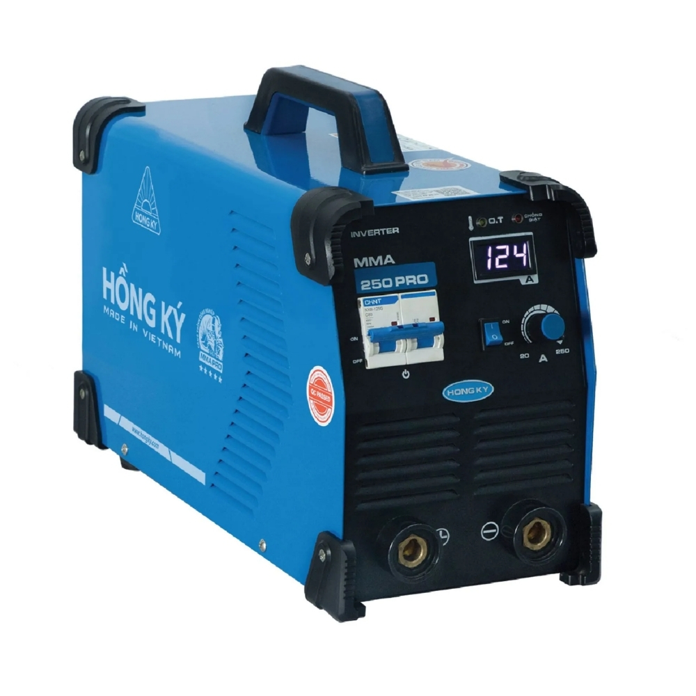 Máy hàn que chống giật 250A Hồng Ký MMA250PRO 1 Máy hàn que chống giật 250A Hồng Ký MMA250PRO