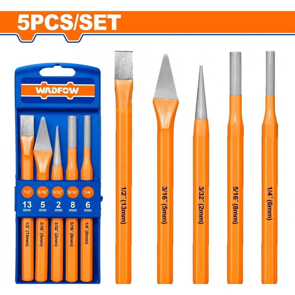 Bộ 5 mũi đột Wadfow WCC8395 1 Bộ 5 mũi đột Wadfow WCC8395