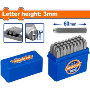 Bộ 27 mũi đột chữ cái 3mm Wadfow WCC9273