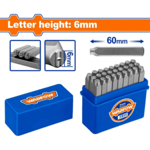 Bộ 27 mũi đột chữ cái 6mm Wadfow WCC9276