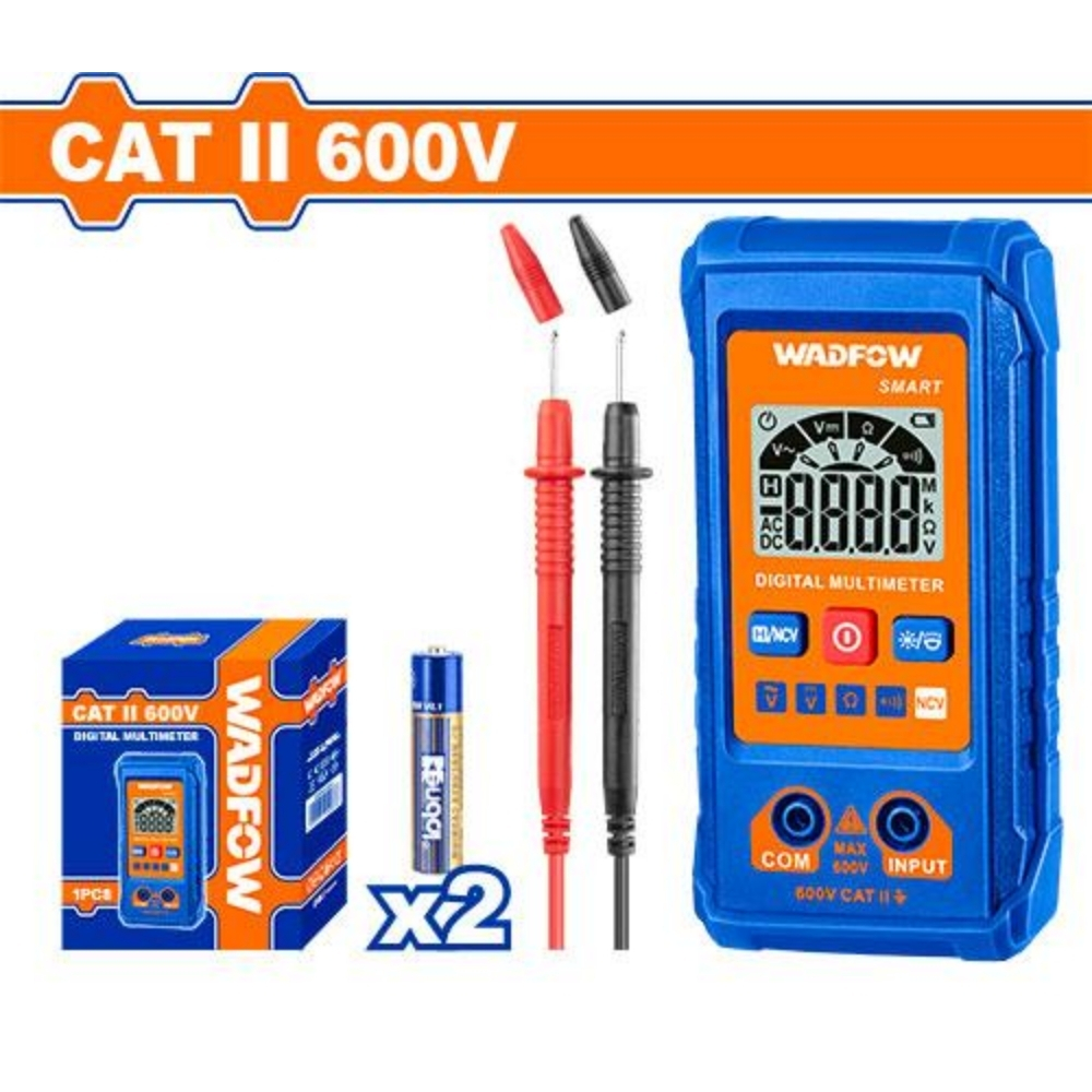 Đồng hồ vạn năng kỹ thuật số CAT II 4000 số đếm Wadfow WDM1502 1 Đồng hồ vạn năng kỹ thuật số CAT II 4000 số đếm Wadfow WDM1502