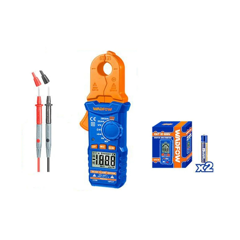 Kìm đo AC kỹ thuật số 200A- 2000 số đếm Wadfow WDM6501 2 WDM65015-2
