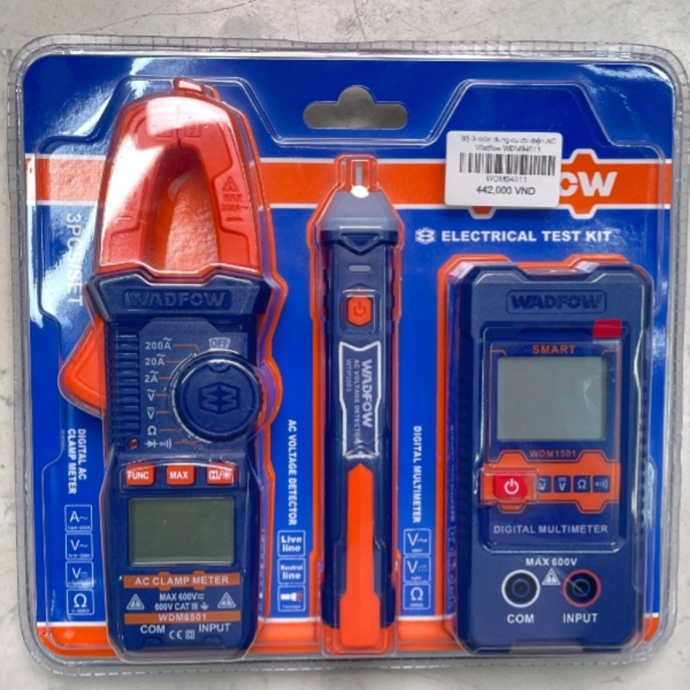 Bộ 3 món dụng cụ đo điện AC DC Wadfow WDM94011 2 WDM94011-2