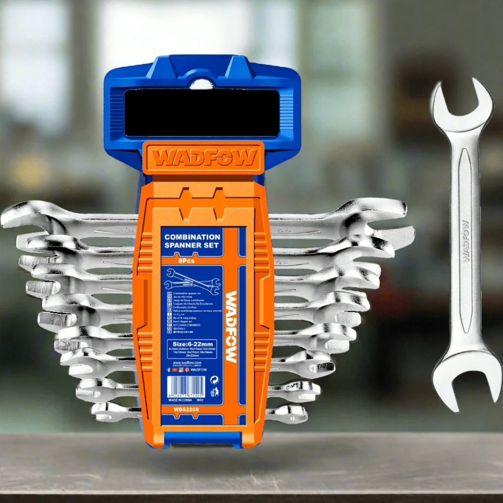 Bộ 8 cờ lê 2 đầu miệng 6- 22mm Wadfow WDS2208 2 WDS2208-2