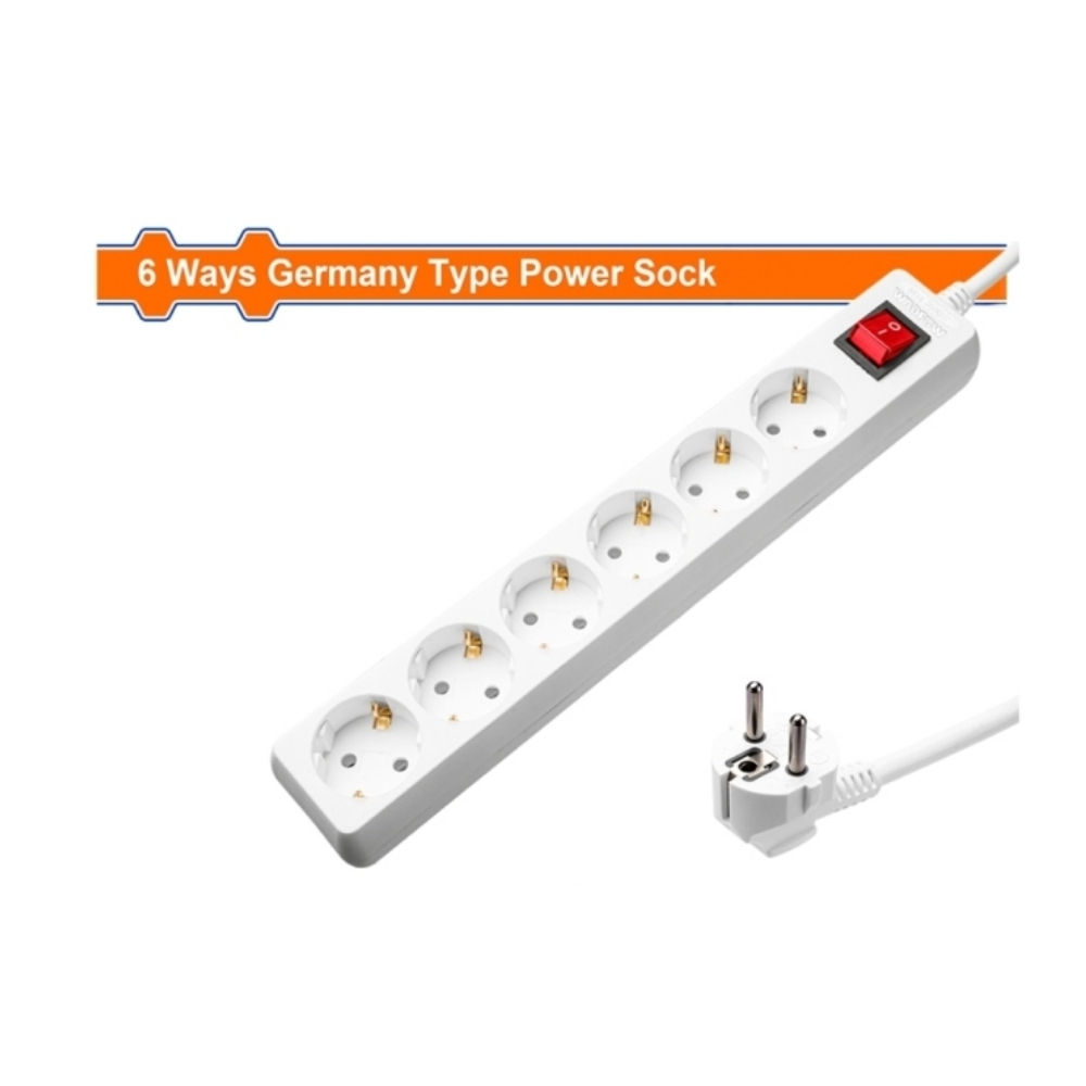 Ổ cắm 6 cổng Wadfow WEJ7306 1 Ổ cắm 6 cổng Wadfow WEJ7306