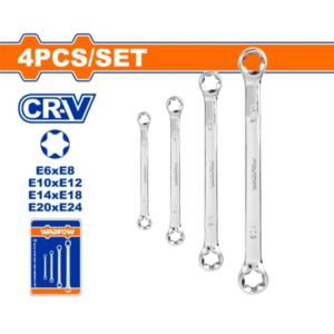 Bộ 4 cờ lê hai vòng miệng Wadfow WFR2404