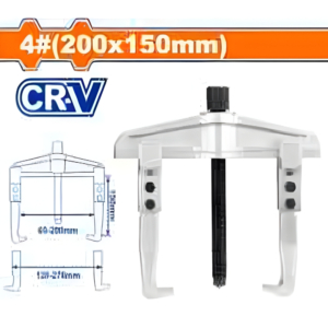 Cảo 2 chấu chữ H trượt 200x150mm Wadfow WGP4A04
